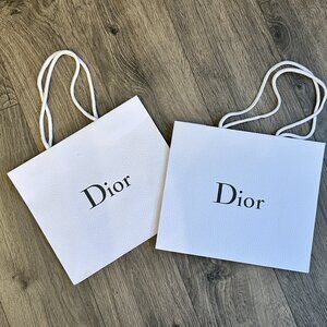 Set of 2 Dior Shopping Bags